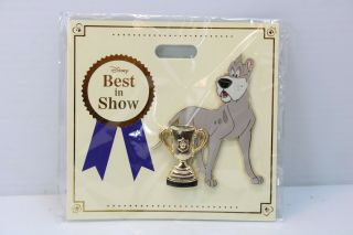 Disney Wdi Le 300 Pin Best In Show Dog Trophy Oliver & Company Einstein