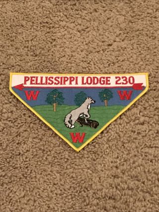 Pellissippi Lodge 230 Neckerchief Patch W/ Fdl