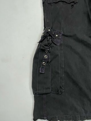 VTG 90s TRIPP NYC Bondage Pants Studs Gothic Grunge Size XL Black Distressed w36 2
