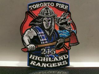 Toronto Fire Station 215 Patch Newly Released