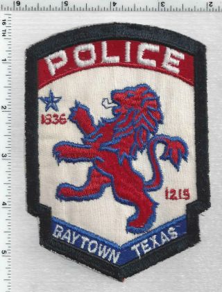 Baytown Police (texas) 2nd Issue Shoulder Patch