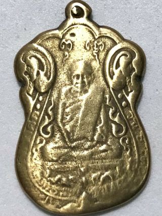 Phra Lp Aiem Wat Nang Rare Old Thai Buddha Amulet Pendant Magic Ancient Idol 6