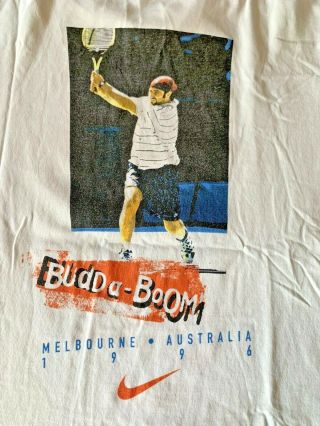 Vtg 96 Australian Open Andre Agassi Pete Sampras Nike Tennis Men 