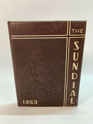 1953 The Sundial Sunset High School Dallas Texas Yearbook Year Book