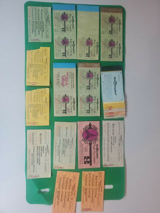 Vintage Disneyworld Tickets From Various Years