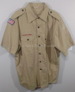 Boy Scout Now Scouts Bsa Uniform Shirt Size Adult X - Large Ss 170