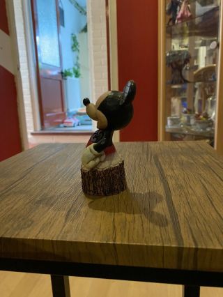 Disney Traditions Mickey Mouse Carved By Heart Figurine Rare 3