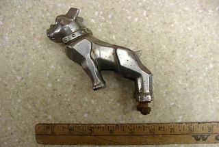 Vintage Mack Chrome Plated Bulldog Hood Ornament,  Design Patent 87931 Vg Cond.