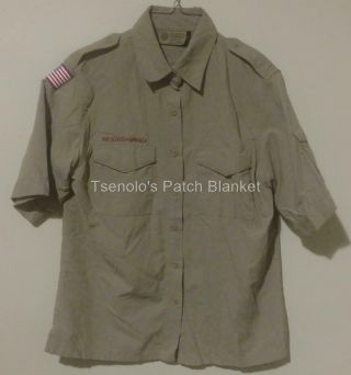 Boy Scout Now Scout Bsa Uniform Blouse Size Ladies Medium Ss 061