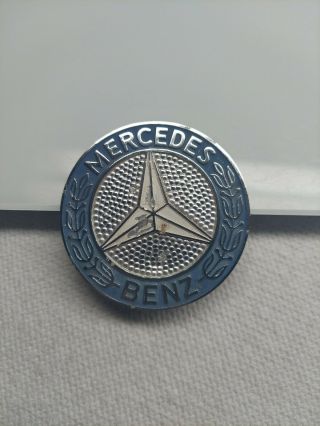Vintage 1972 - 1989 R107 450 560 Sl Slc Oem Metal Hood Ornament Emblem Badge