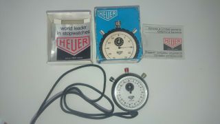 Vintage Heuer Clubmate Boxed Stopwatch