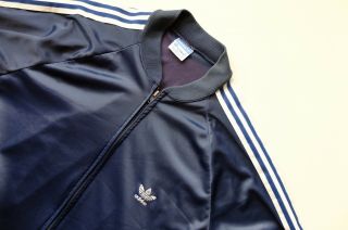 Vintage Adidas Tracksuit Jacket Trefoil 70s/80s Blue Keylan Atp Made In Usa M