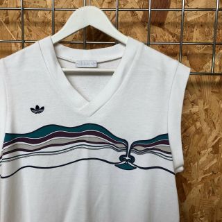 Vintage 80s Adidas Ivan Lendl The Face Tank/pullover/vest/sweater 52 Xl Tennis