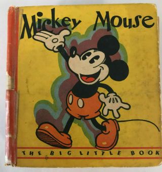 1933 Mickey Mouse - The Big Little Book - Whitman Publishing - Scarce
