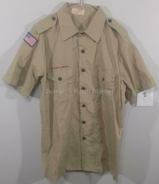 Boy Scout Now Scouts Bsa Uniform Shirt Size Adult Large Ss 137