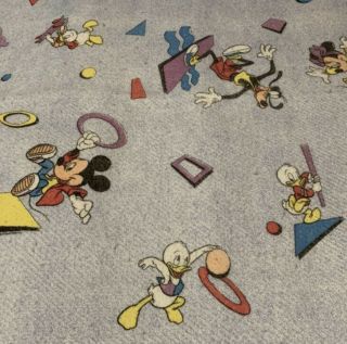 Vintage Disney Twin Size Blanket,  Mickey Mouse Bedding Disney Blanket 2