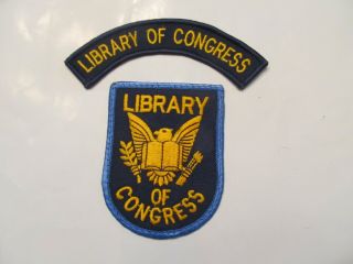 Washington Dc Library Of Congress Security Patch & Tab Obsolete