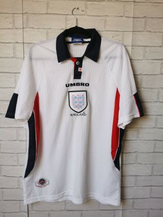 England 1997 - 1999 Home Umbro Vintage Football Shirt Adult Xl