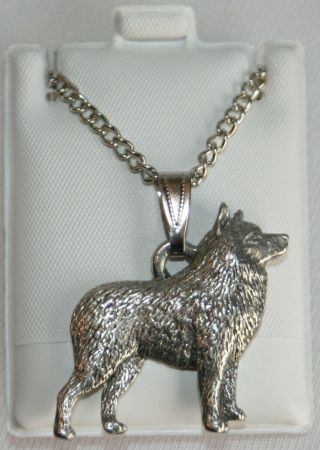 Schipperke Dog Harris Fine Pewter Pendant W Chain Necklace Usa Made