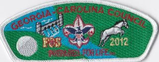 Csp - Georgia - Carolina Council Sa - 31.  1 - Fos - 2012 - Prepare For Life - Horse