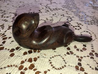 Otter Wood Carving