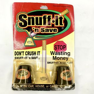 Vintage Snuff•it ‘n Save Cigarette Ashtray Snuffer Don’t Crush It Save It Rare