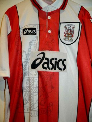 Vintage 1996 - 1997 Stoke City Fc Football Shirt Aasics Scfc Home Jersey - L