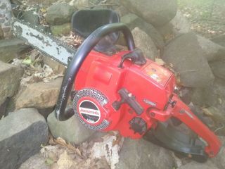 Jonsered 49sp Vintage Collector Chainsaw Made In Sweden.  Runs And Cuts Nicely.