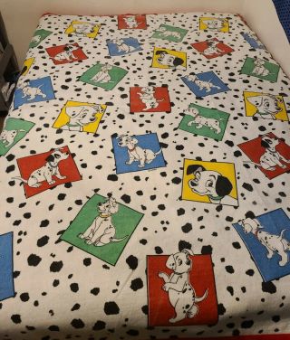 Vintage Disney 101 Dalmatians Dreamstyles Blanket Twin/Full Size 2