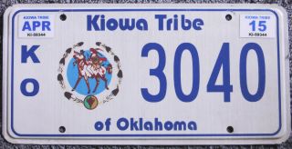 Kiowa Tribe Indian License Plate Us Kennzeichen Reservat