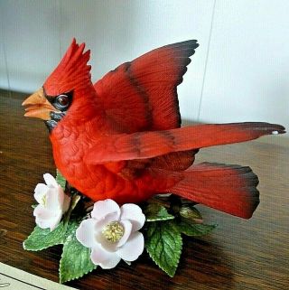 Vintage Lenox Cardinal Figurine Lenox Garden Bird Sculpture
