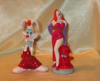 Vintage Disney Jessica & Who Framed Roger Rabbit Ceramic Figure; Made In Japan