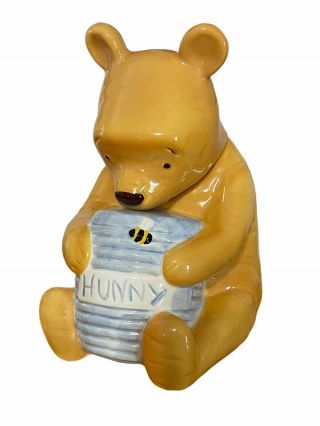 Vintage Treasure Craft Winnie The Pooh - Pooh Bear With Hunny Pot Cookie Jar 2