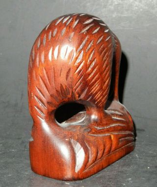 KIWI BIRD Hand Carved from Matai Heartwood,  Zealand 4 