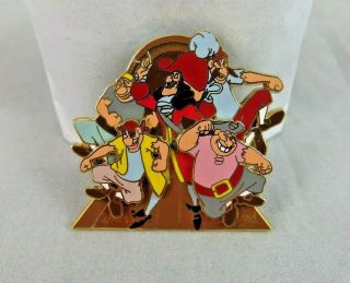 Disney Disneyland Pin - Peter Pan - Captain Hook With Pirates
