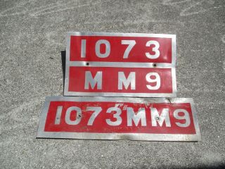 Morocco Tourist License Plate Pair 1073 Mm 9