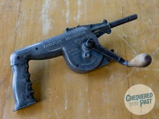 Vintage Rawlplug Mechanic Hand Adjustable Masonry Hammer Drill Tool