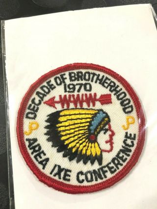 Oa 1970 Ixe (9e) Area Conference Conclave Meeting Patch