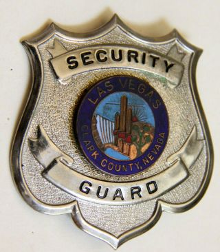 Vintage Las Vegas - Clark County Nevada Security Badge