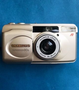 Vintage Film Camera Olympus Superzoom 80g 35mm Point&shoot Compact Analo