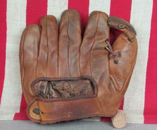 Vintage 1940s Wilson Leather Baseball Glove 649 Mitt Billy Herman Model Hof