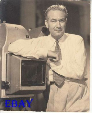 Director Victor Fleming Stands By A Camera Vintage 7x9 Photo