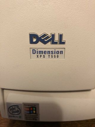 Vintage Dell Dimension XPS T550 (Pentium III @ 550 MHz,  128 MB RAM) Windows XP 2