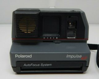 Polaroid Gray Impulse Autofocus 600 Film Camera Af System Portable Strap Vintage
