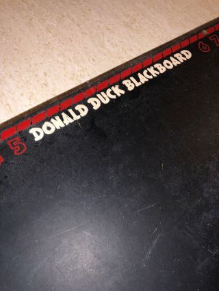 Vtg Walt Disney Productions Donald Duck Blackboard Chalkboard WDP Masonite 50s? 3