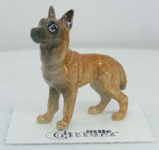 Little Critterz Miniature Porcelain Belgian Shepherd Dog " King Tut " Lc742