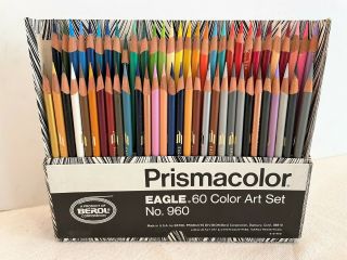 Vintage Prismacolor Berol Eagle Colored Pencils Color Art Set 960