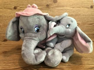Disney Parks Baby Dumbo And Mrs Jumbo Storybook Circus Plush Doll Set