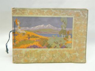 1914 Fred Harvey Santa Fe Railroad California Grand Canyon Souvenir Booklet