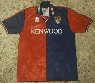 Genoa Fc Vintage 1994/1995 Errea Home Shirt 9 - Medium M